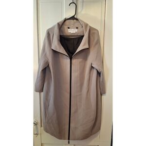 Nikki Jones Montreal Womens Full Zip Coat Tan Taupe L/G K4972RF-144